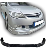 Honda Civic Fd6 Makyajsız Kasa için Makyajlı Görünüm Ön Ek Karlık Plastik Mat Siyah 2006-2009 karlık+bodykit+ek
