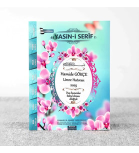 Yasin Kitabı 10 Adet Ekonomik Çanta Boy(12x16 80 Sayfa) İsme Özel Etiketli Mevlit İçin- Kardelen