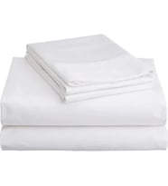 2 Adet Beyaz Tek Kişilik %100 Pamuk Otel Nevresim Yorgan Kılıfı 160×220 Cm 63 Tel Dokuma