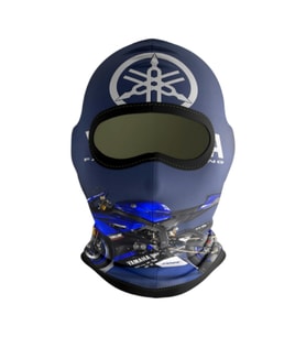 Motobir Balaklava Mavi Yamaha Motosiklet (Renksiz)