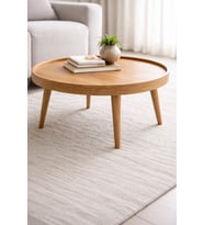 Meşe Orta Sehpa Çap 60 Cm