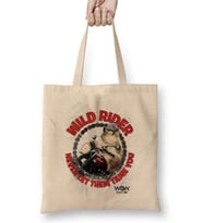 Wild Rider Pug Köpek Bez Çanta Uzun Saplı