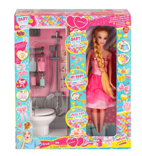 Oydaş Baby Play Bebek Kulozetli Banyo Seti Oyuncak Manki-02387