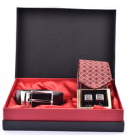 PC 2096 KUTULU 3 LÜ SET (Bordo-Siyah)