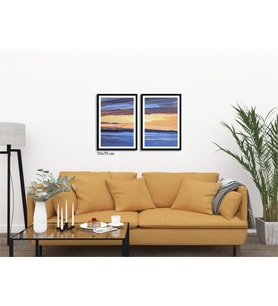 Çerçeveli Doku Efektli Tablo Seti 105x70 cm