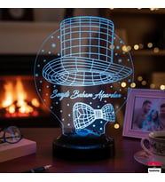 Babalar Günü Temalı 3D LED Lamba  Kişiye Özel Anlamlı Hediye - LoveLamp
