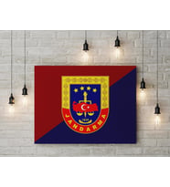 Jandarma Logosu Kanvas Tablo 40x55cm 