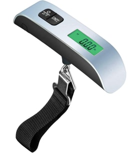 Dijital Bagaj Terazisi – 50kg / 110lb Kapasiteli, LCD Ekranlı, Sıcaklık Göstergeli, Düşük Pil Uyarılı, 10g Hassasiyetli, Seyahat için Elektronik Kantar DWS-09
