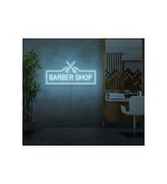 BARBER SHOP Yazılı ve Şekilli Neon Tabela