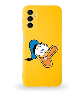 Samsung Galaxy A04s Uyumlu Lansman Kılıf Altı Kapalı İçi Kadife  Donald Duck-E Tasarımlı  Kapak (Şeffaf)