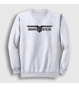 Presmono Unisex Beyaz Wings Rammstein Sweatshirt 106638tt (Beyaz)