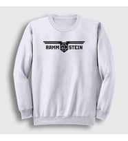 Presmono Unisex Beyaz Wings Rammstein Sweatshirt 106638tt (Beyaz)