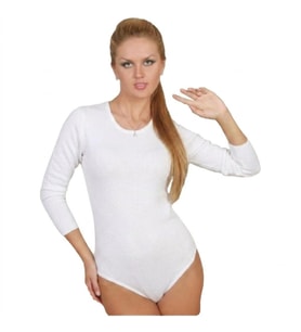 3 Adet Özlem Bayan Uzun Kollu Çıtçıtlı Kancalı Body 306