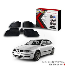 Seat Leon Havuzlu 3D Paspas Niken Siyah 1998-2004 arası uyumlu