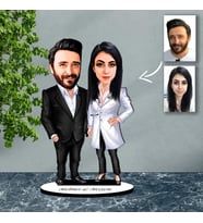 KİŞİYE ÖZEL EVLİ, SEVGİLİ DOKTOR, ÇİFT TASARIMLI BİBLO B29