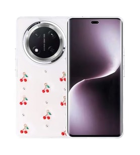 Coverzone Honor Magic 7 Lite ile uyumlu K?l?f Airbag K�?eli 2mm Kamera �?k?nt? Korumal? Simli ?effaf Bask?l? Z-Kutup Kapak Kiraz