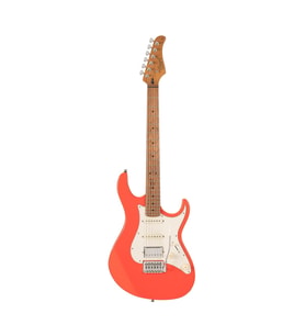 Cort G200SE SRD Elektro Gitar Al Kırmızı Renk, Vintage Tasarım, Akçaağaç Sap, Dengeli Ton Gövdesi