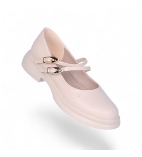 Scarletta S12 Cilt Krem Kadın Loafer Ayakkabı