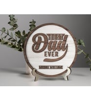 Bk Gift Kişiye Özel Kabartma Tasarım Ahşap Baba Tabelası, Babaya Hediye, Babalar Günü Hediyesi, Ev Dekorasyonu-13