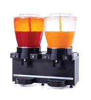 Samixir SS44.AB Twin Soğuk İçecek Dispenseri, 22+22 L, Panaromik, Analog, Fıskiyeli, Siyah