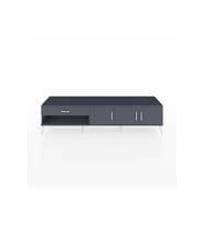 Hyperion TV Ünitesi 2 Raflı Tek Çekmeceli 3 Kapaklı 220x44x51 Antrasit-Antrasit