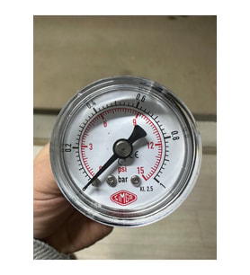 0-1 Bar Çap Ø40 Mm Arkadan Bağlantılı Kuru Tip Manometre
