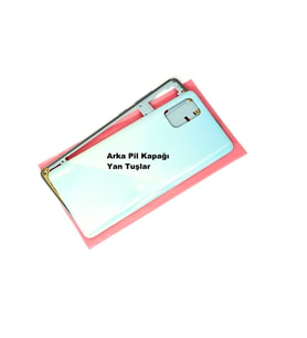 Samsung Galaxy (SM-A715) A71 KASA Arka Pil Batarya Kapağı Mavi