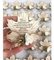 Kişiye Özel Ahşap Magnet Hatıra (Bej)