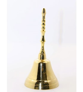 Pirinç Okul El Çanı 17 Cm (Çok Renkli)