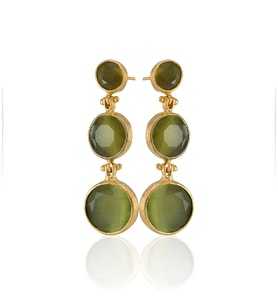 Kadir Jewellery 22 Ayar Altın Kaplama Vintage Küpe -El İşçiliği Ve Hipoalerjenik Küpe