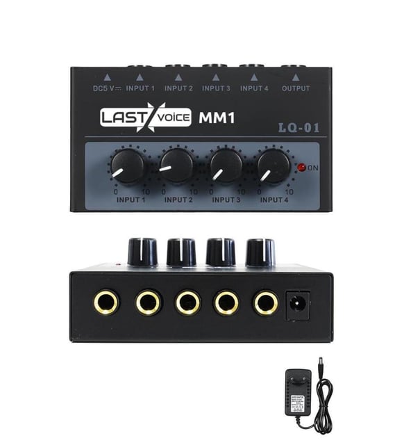 Lastvoice MM1 Mini Stereo 4 Kanallı Ses Mikseri
