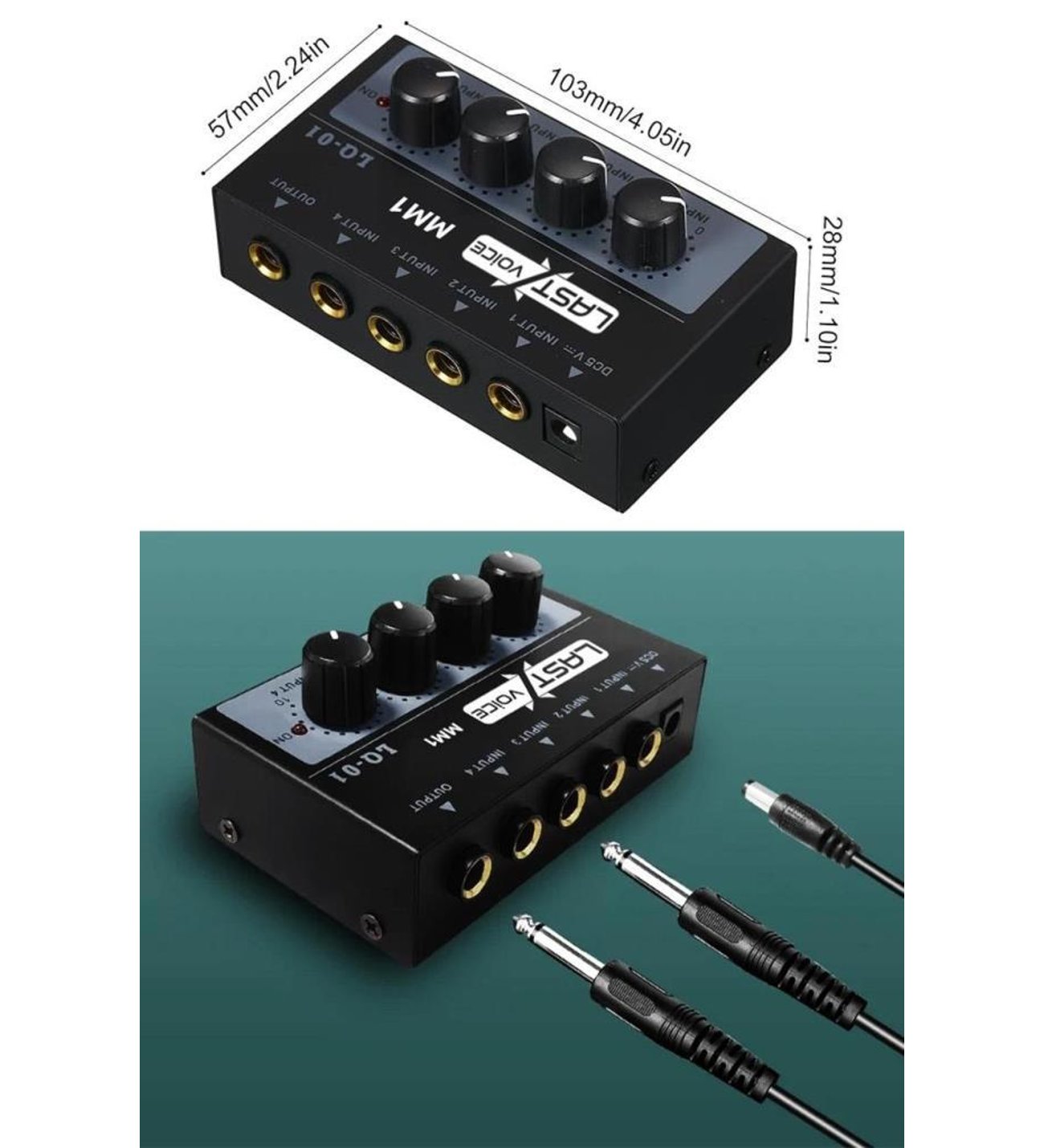 Lastvoice MM1 Mini Stereo 4 Kanallı Ses Mikseri
