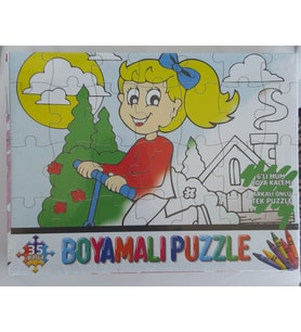 Cs Toys Boyamalı Puzzle 35 Parça