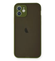 Durukar® iPhone 12 Mini Kılıf Montreal Silikon Kapak - Açık Yeşil