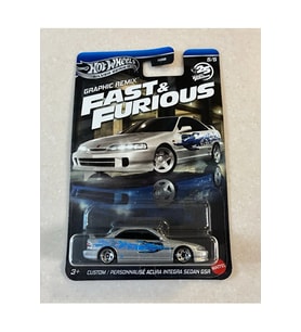 Hot Wheels Fast & Furious Custom Acura Integra Sedan Gsr – 1:64 Metal Diecast Araba