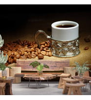 Fincanda Kahve Cafe Duvar Kağıdı Baskı