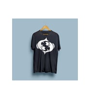 Oversize Balık Burcu Tasarım Unisex T-shirt (Siyah)