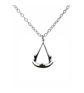 Assassin's Creed Sembol Figürlü Unisex Kolye – Gizemli ve Güçlü Tasarım (Gümüş)