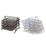 METAL EVRAK RAFI 3 KATLI HAREKETLİ SİYAH-GRİ RENK