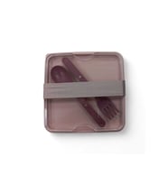 Kare 2 katlı plastik beslenme ve saklama kabı  14x10x