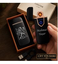 Kişiye Özel 5 Farklı Tasarım Seçeneğiyle Aslan Logolu Usb Şarjlı Çakmak - Hemen Kargo