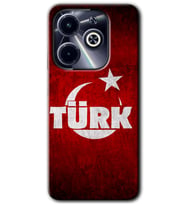 İnfinix Hot 40i Kılıf HD Desen Baskılı Kılıf - Ayyıldız Türk