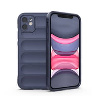 Apple iPhone 11 Uyumlu Kılıf Esnek TPU Oyuklu Arka Yüzey Tasarımlı Zore Etnik Silikon Kapak (Lacivert)
