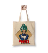 Dragon Ball Z Vegeta Meu Pura Maldade Beyaz Bez Çanta Uzun Saplı Alışveriş Çantası Plaj Çantası
