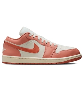 Nike Air Jordan 1 Low Leather Sneaker Unisex Hakiki Deri Günlük Spor Ayakkabı Turuncu