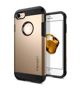 Spigen iPhone 7 ile Uyumlu Kılıf Tough Armor Champagne Gold