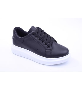 Gold Step Endless 1627 Kadın Yüksek Topuk Günlük Sneaker Ayakkabı (Siyah)