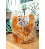 Bear Fur Pet Taşıma Çantası (Sarı)