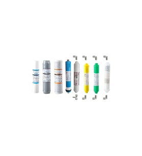 AQUAFLY Su Arıtma Filtresi Çift Karbonlu 8li Takım Arıtıcı Filtresi BİOCERAMİC YEDEK 10' AÇIK KASA UYUMLU