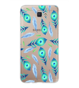 PrintiFy Samsung Galaxy J7 Prime 2 ile Uyumlu 1mm Slim Fit Nazar Boncuğu 3 Baskılı Şeffaf  Kılıf
